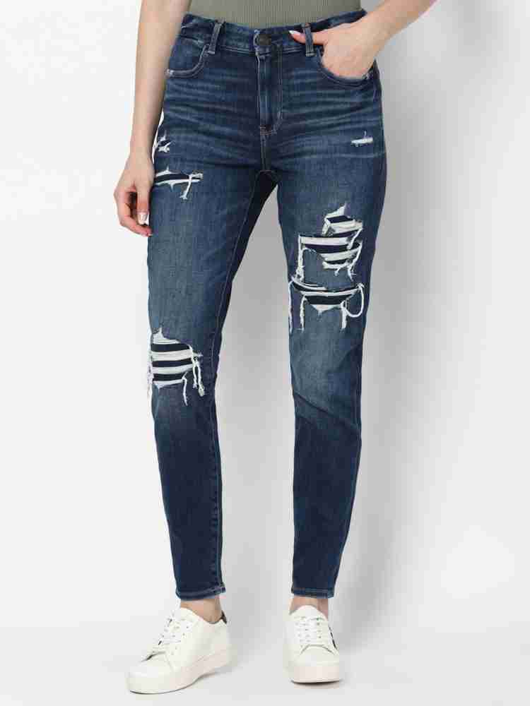 American Eagle Outfitters Slim Women Dark Blue Jeans - Buy American Eagle  Outfitters Slim Women Dark Blue Jeans Online at Best Prices in India