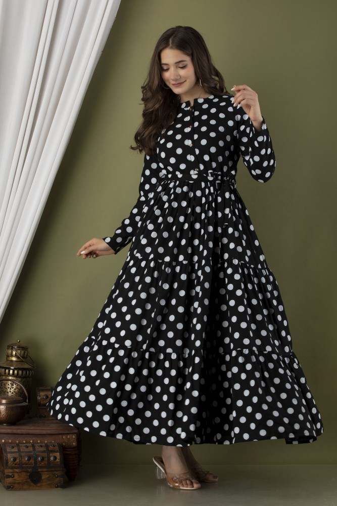 Polka dots store kurti designs 2019