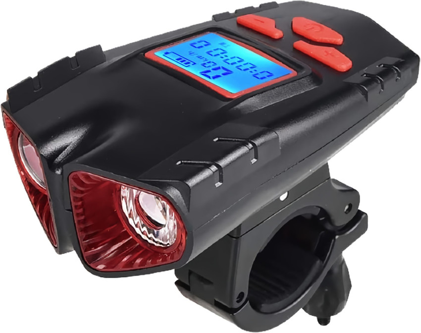 Linist Bicycle Light USB Rechargeable Cycle Light Horn Lamp with