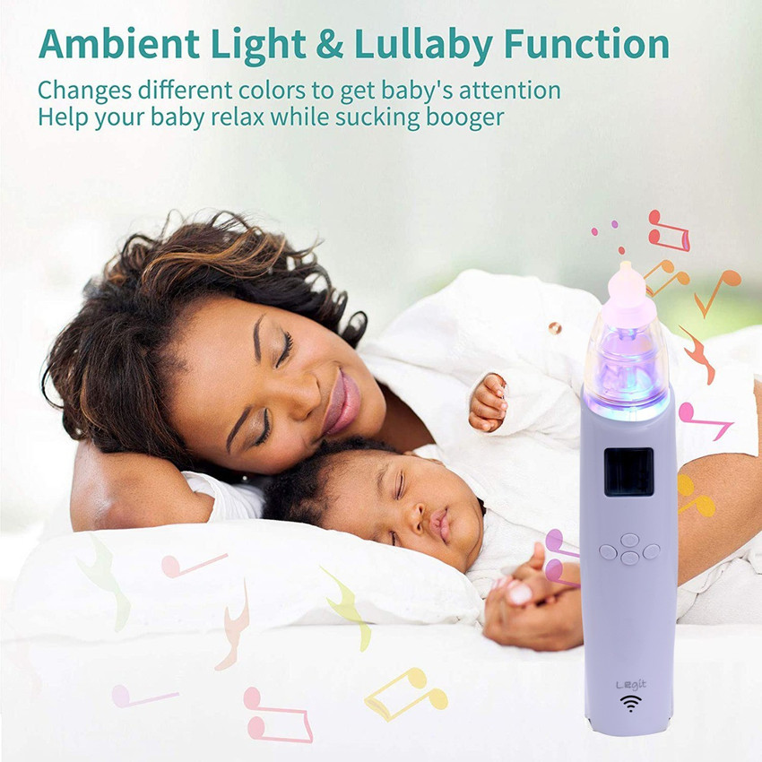 Battery operated top aspirator for babies