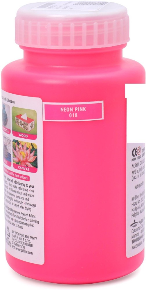 Textile Color Paint, Neon Pink, 500 ml, 1 Bottle