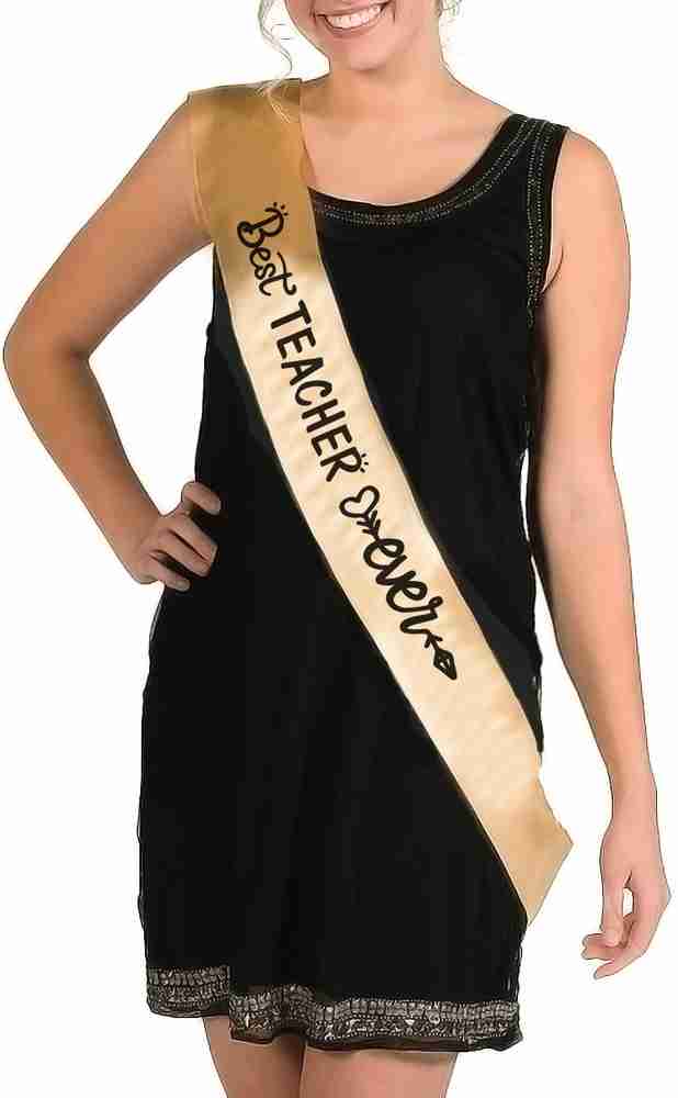 hubops Best Teacher Ever sash for Men Women. Party Even Gifts Decorations. Gold Price in India Buy hubops Best Teacher Ever sash for Men Women. Party Even Gifts Decorations
