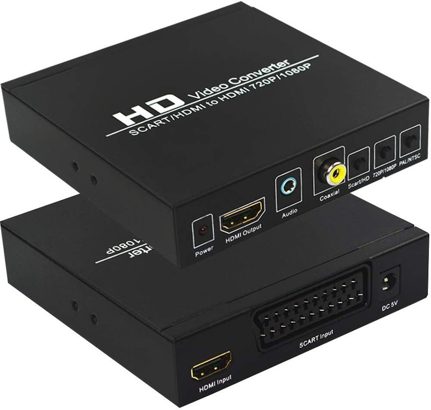 microware SCART to HDMI 1080P 720P Support HDMI 3.5mm Coaxial