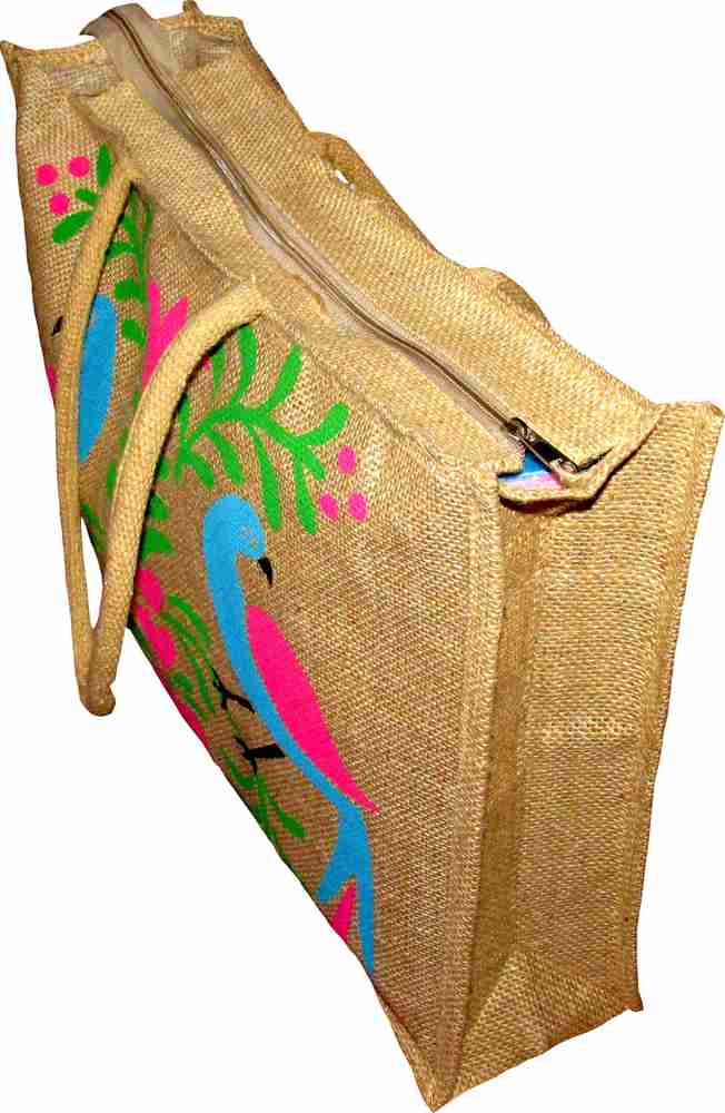 Flipkart Jutehub Printed Jute Bag For Women Jute Bag With