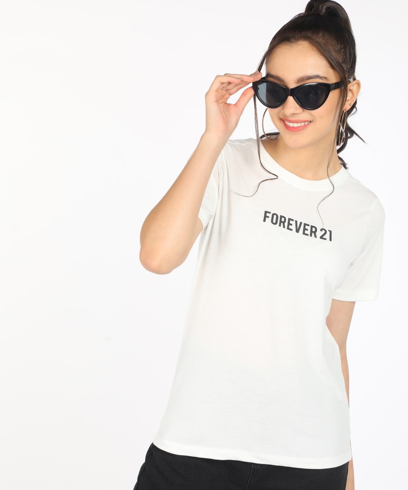 Forever 21 Women's T-Shirt - White - S