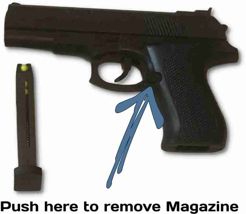 Supperitem Mini Toy Gun PUBG Pistol with 8 Round Barell and 6 mm
