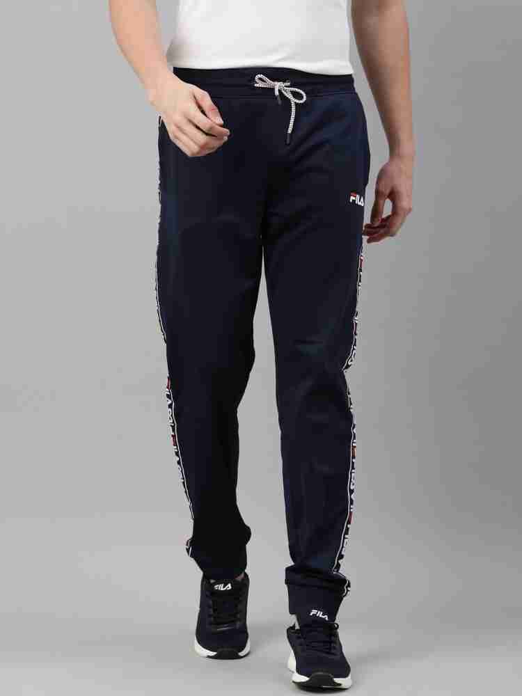 FILA Printed Men Blue Track Pants Buy FILA Printed Men Blue