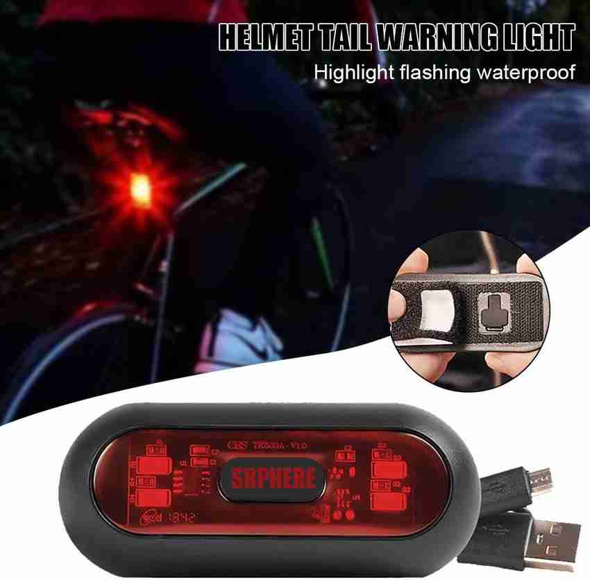 Usb rechargeable sales bike helmet light