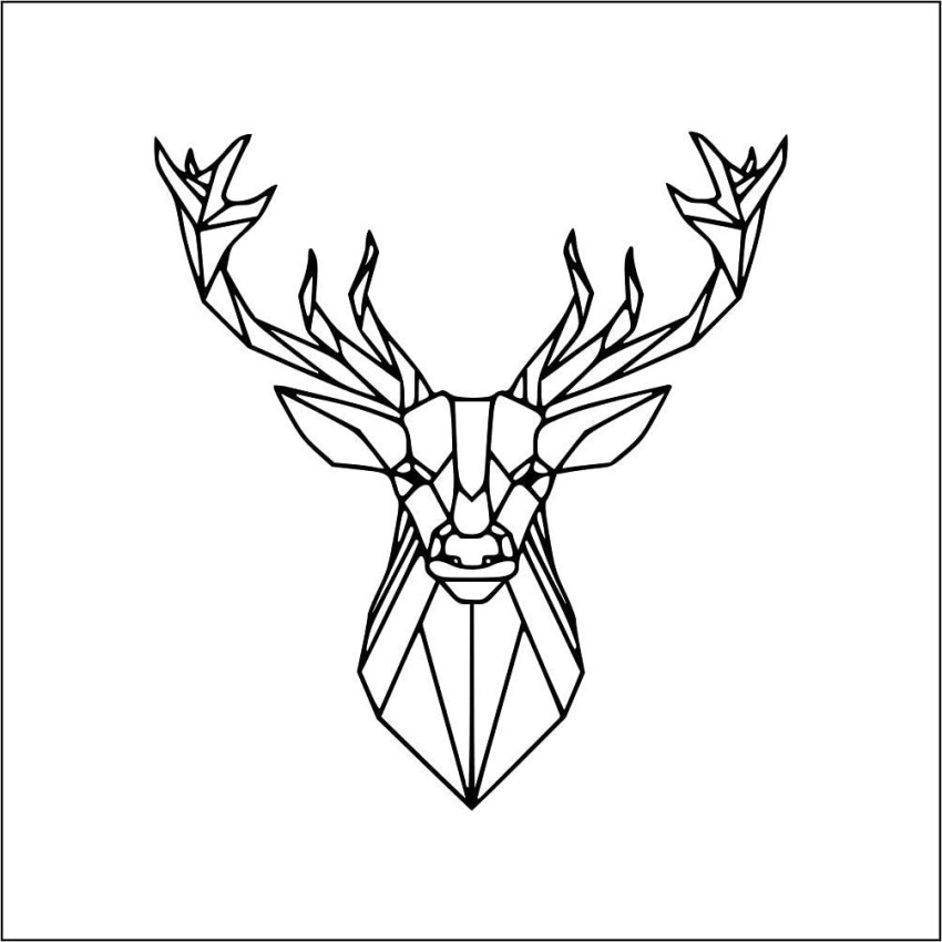Buy Deer Face Sketch Embroidery Design Online in India  Etsy