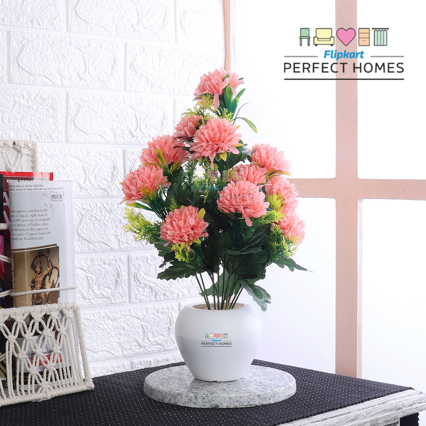 Flipkart Perfect Homes Natural Looking Artificial Floral Plant for Home Office And Garden Decor Wild Artificial Plant with Pot