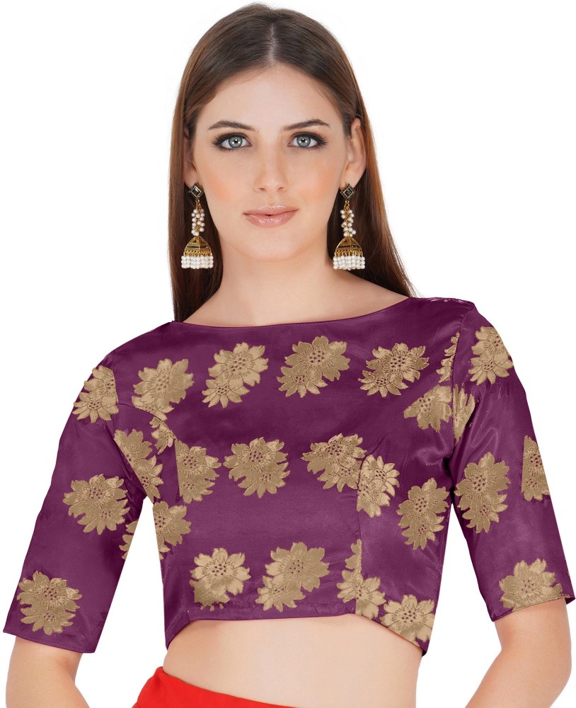 SUVASANA Boat Neck Women Blouse - Buy SUVASANA Boat Neck Women Blouse  Online at Best Prices in India