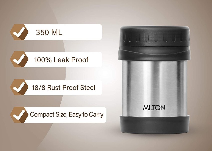 Milton Thermosteel Optima Flask Steelplain Silver 350ml