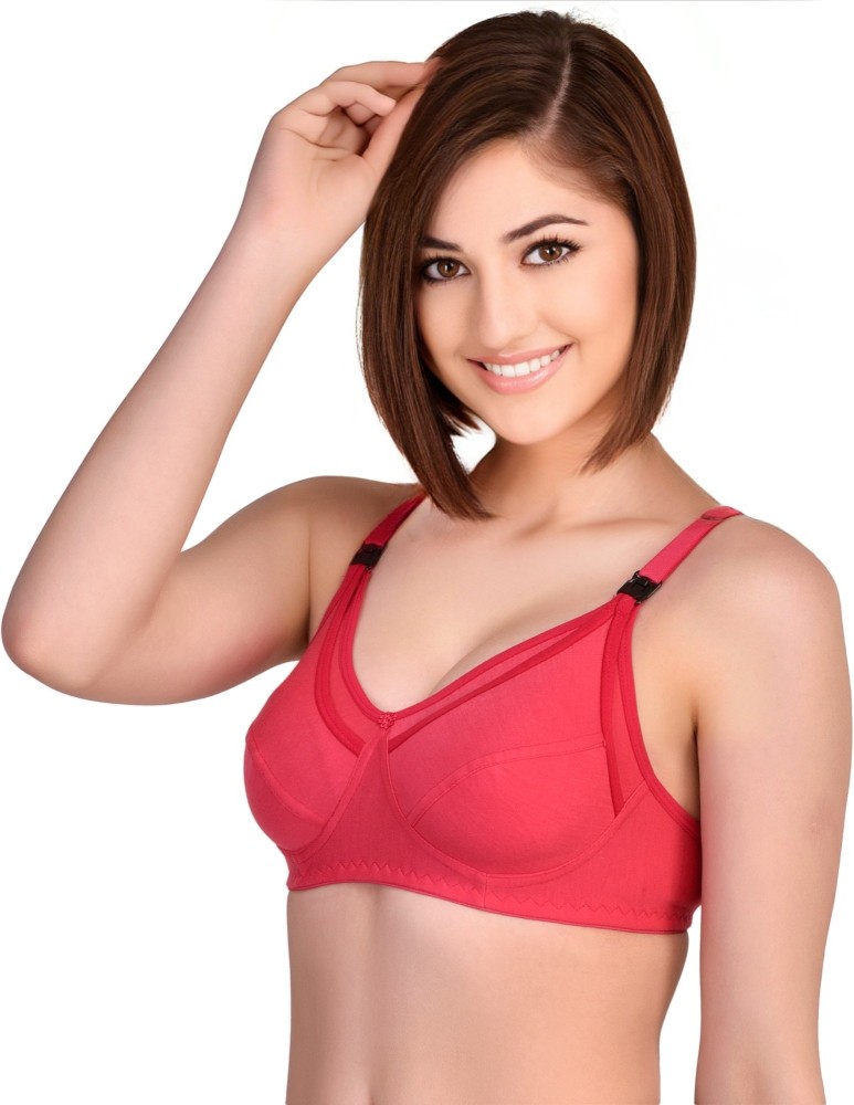 Buy Women Non Padded Maternity/Nurshing Feeding Bra Pink Online In India At  Discounted Prices