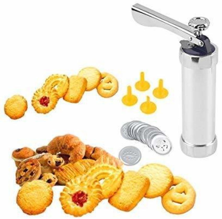 Cookie Press Set Stainless Steel Cookie Maker Biscuit Press Gun