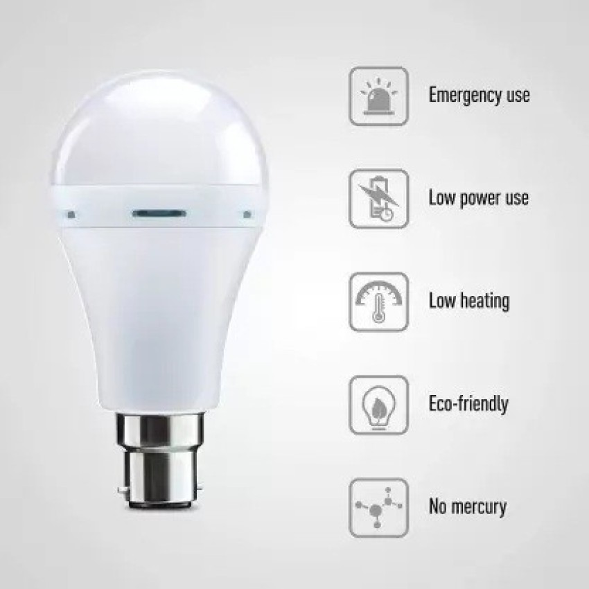PHILIPS 8.5W Rechargeable Emergency Inverter LED Bulb (Pack of 1) with  backup upto 4 hrs 4 hrs Bulb Emergency Light Price in India - Buy PHILIPS  8.5W Rechargeable Emergency Inverter LED Bulb (