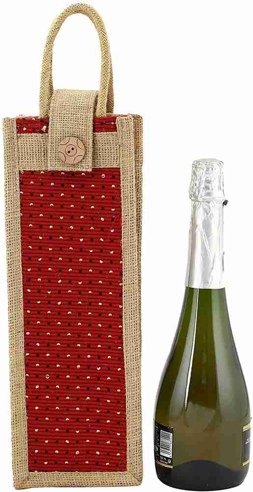 Jute bottle bags wholesale sales
