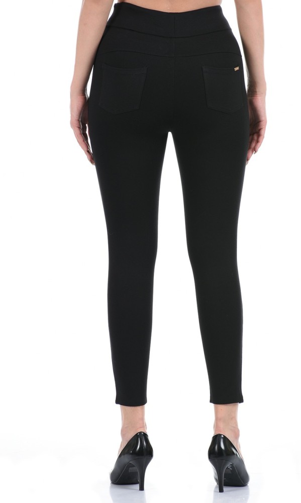 Buy MADAME Womens Solid Jeggings