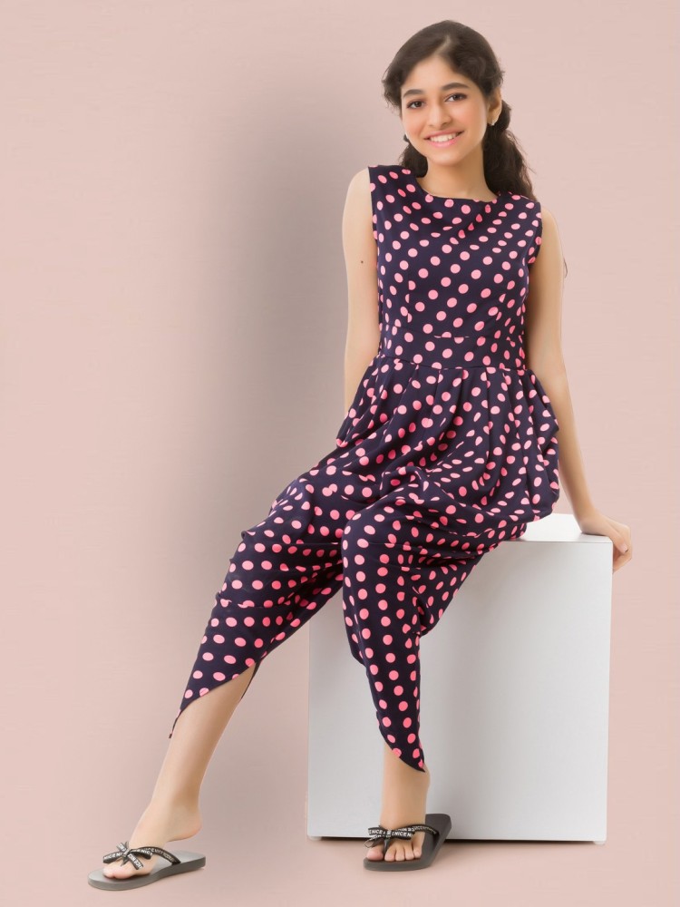Buy Uptownie Lite Womens Maxi Printed Dhoti Jumpsuit Pink online