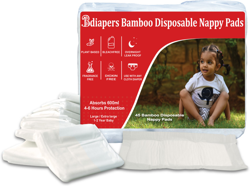 Bdiapers Disposable Nappy Pad inserts for Baby Cloth diaper Covers