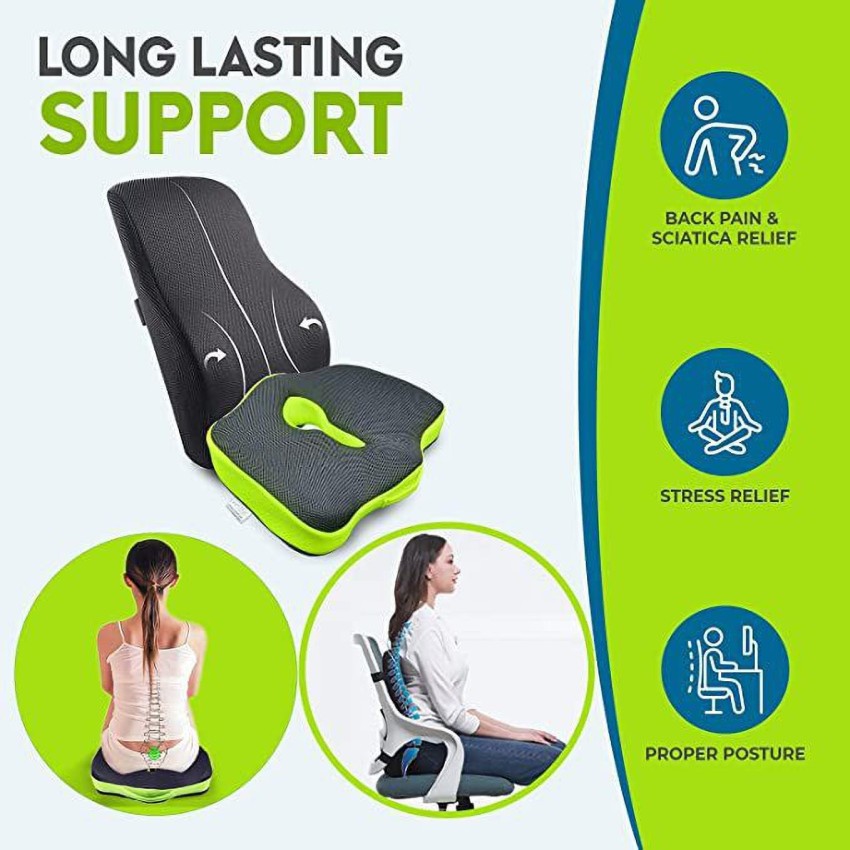 Sleepsia Lumbar Support Pillow for Office Chair- Back Support Pillow