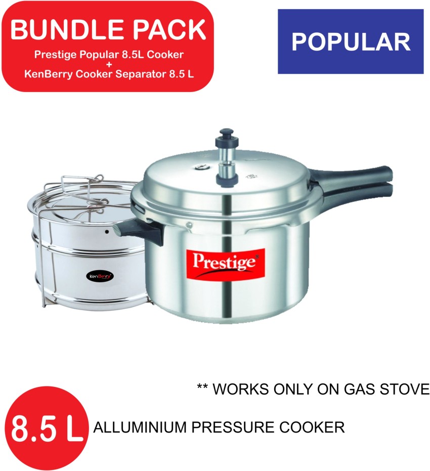 Prestige 8 litre discount aluminium pressure cooker