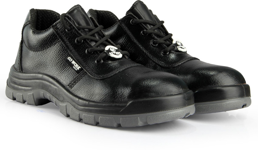 GO WORK GEAR Steel Toe Genuine Leather Safety Shoe Price in India