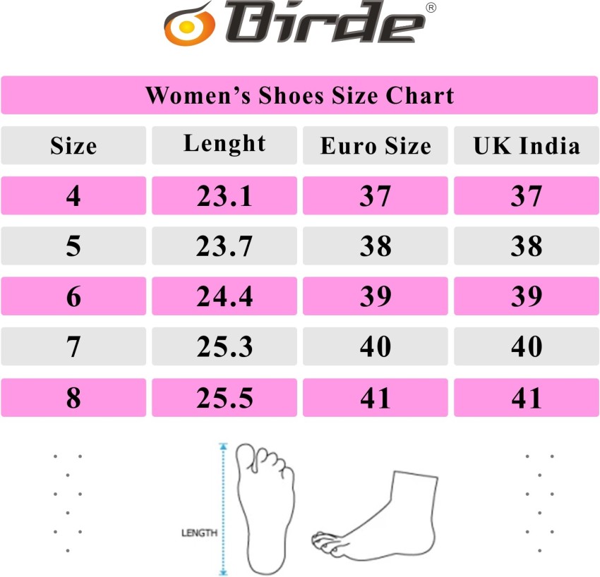 Women hotsell shoe chart