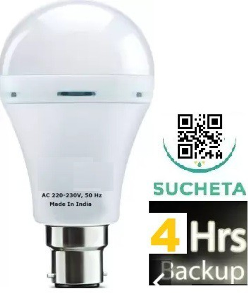 SUCHETA Rechargeable Emergency AC DC BULB 9 WATT Smart Bulb Price