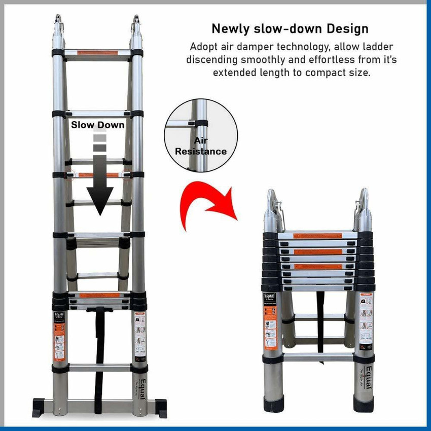 Equal foldable deals ladder