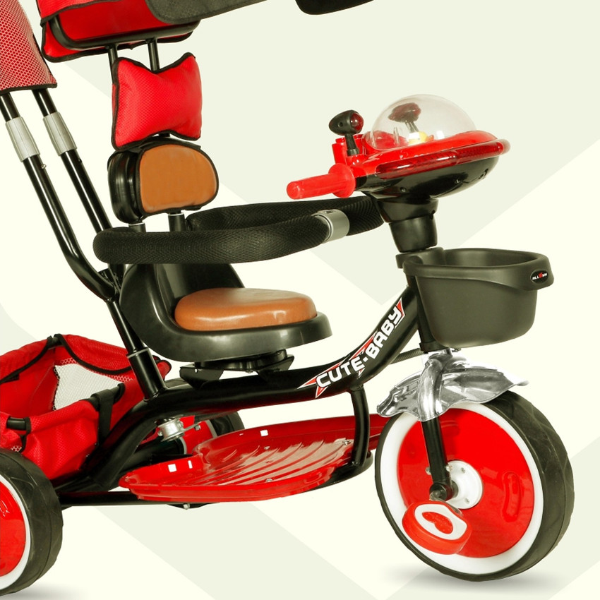 Webby Allwyn Toddler Tricycle with Foldable Canopy for 1 3 Years