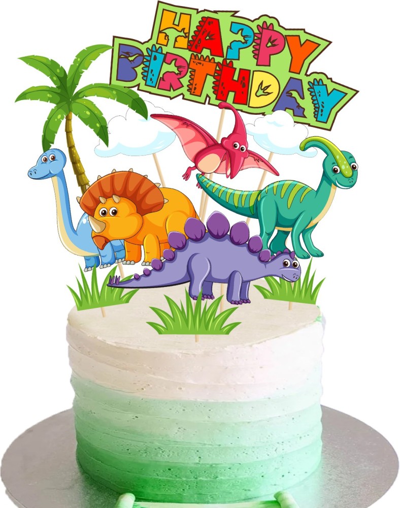 Party Propz Dinosaur Theme Happy Birthday Cake Toppers Set 11Pcs for  Boys,Kids Parties/1st, First Bday Decorations/Girls, Toddlers, Babies Birth  Day Cake Decor Items Candle Price in India - Buy Party Propz Dinosaur