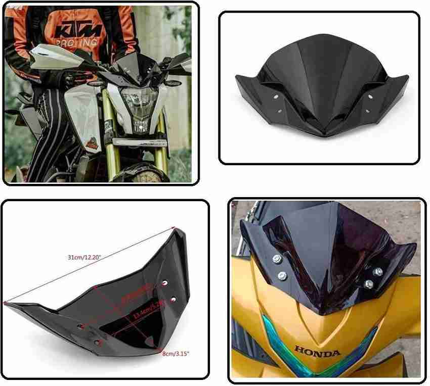 VDBULLET FZ Version 2 Visor Glass Bike Windshield