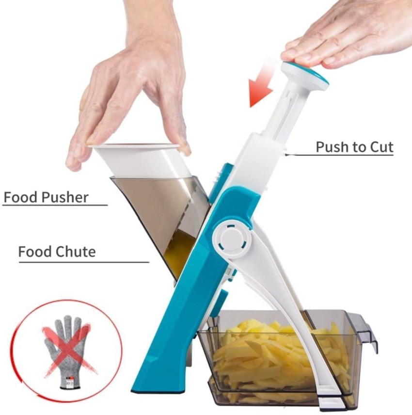 SUPMAKIN Safe Mandoline Food Slicer, Kitchen Multi Vegetables Chopper,  Potato Slicer, French Fry Cutter & Veggie Dicer, Chopping Artifact For  Fast