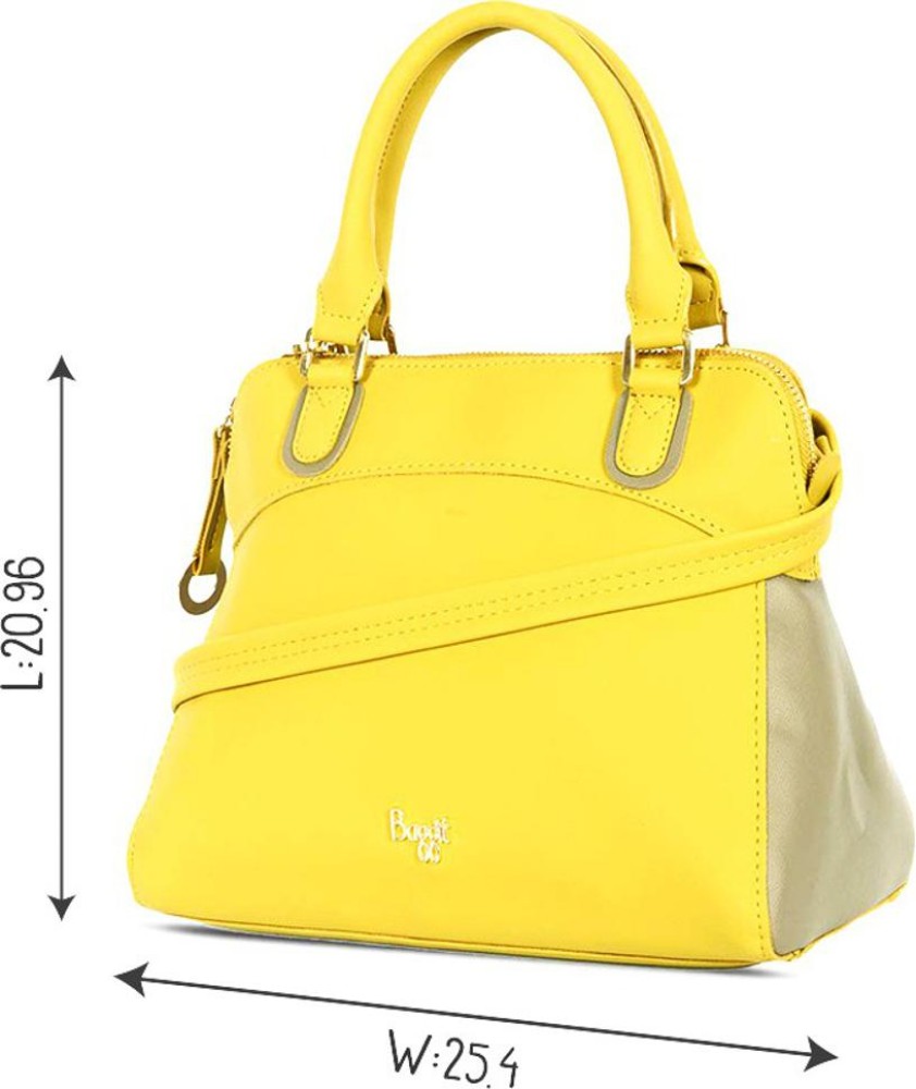 Buy Baggit Women Yellow Hand held Bag LIME Online Best Price in