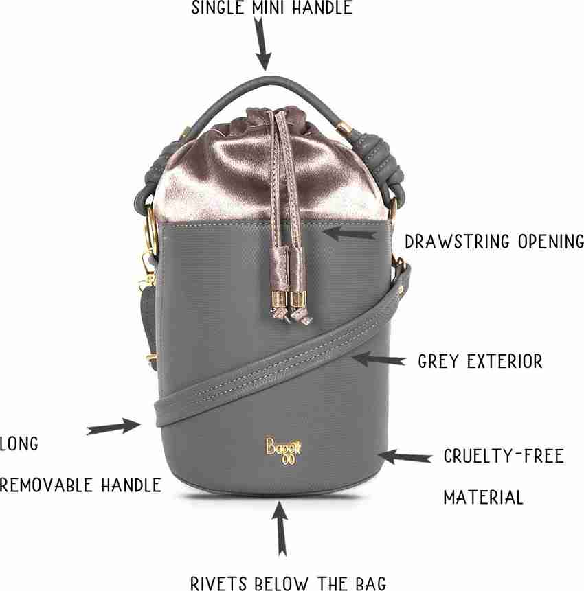 Baggit textured hotsell bucket bag