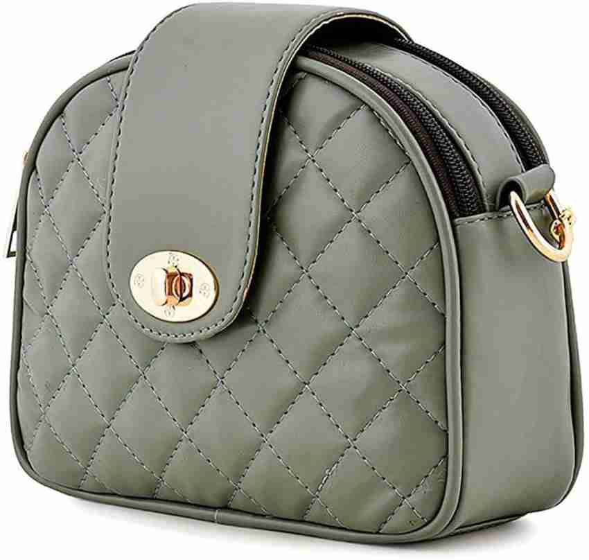 Buy PROVOGUE Women Green Sling Bag GREEN Online Best Price in