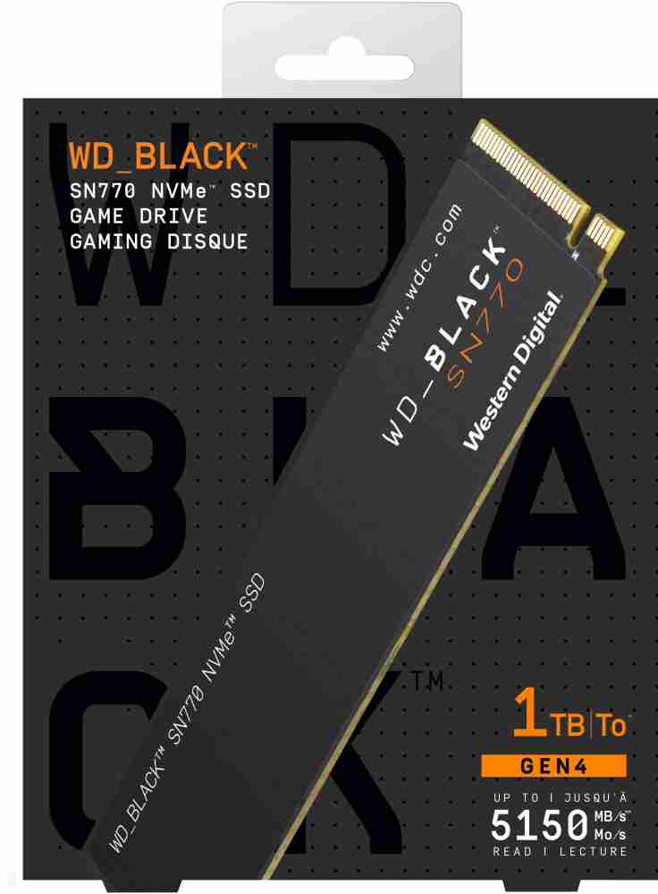 WESTERN DIGITAL WD Black SN770 1 TB Desktop, Laptop Internal Solid