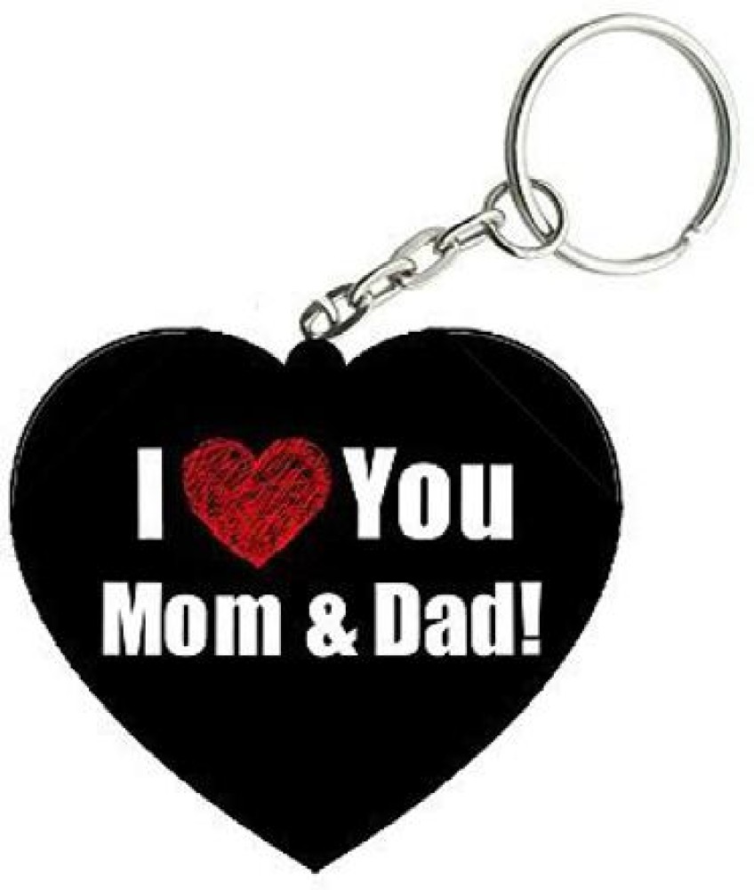ADR Mom dad keychain heart shape Key Chain Price in India - Buy ...
