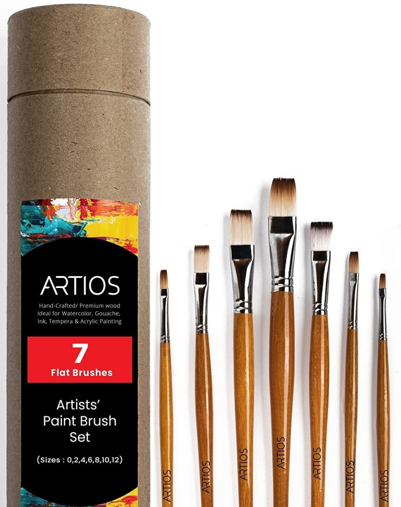 Flat Paint Brush Set