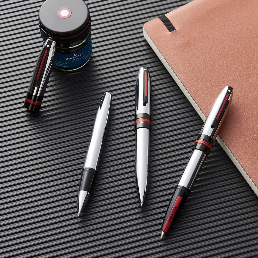 SHEAFFER Icon A 9112 -ChromeWith Glossy Black Fine Fountain Pen - Buy SHEAFFER  Icon A 9112 -ChromeWith Glossy Black Fine Fountain Pen - Fountain Pen  Online at Best Prices in India Only at