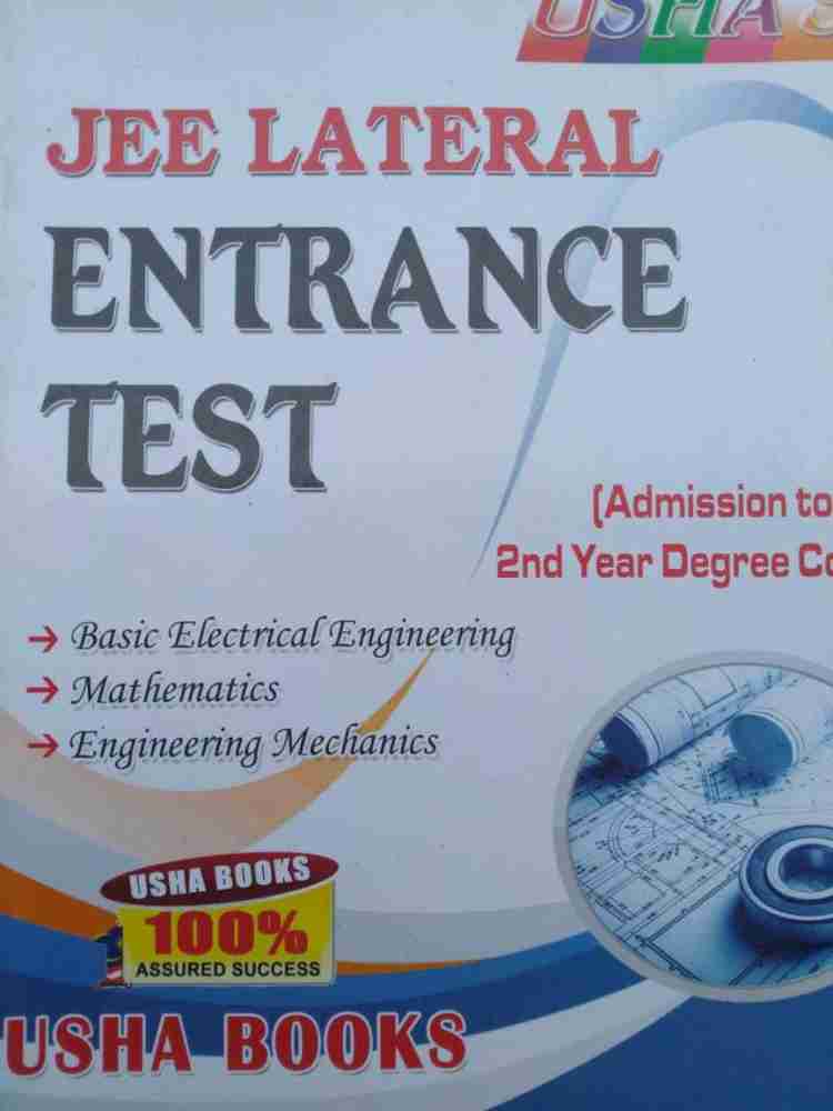 Buy Jee Lateral Entrance Test Guide by USHA EDITORIAL BOARD