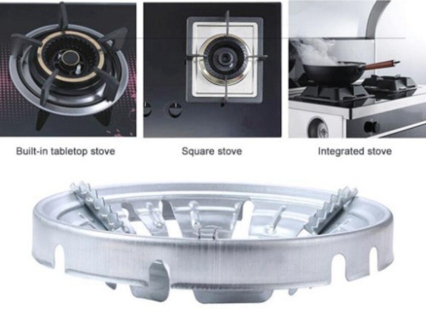 Fire-gathering Stainless Steel For Gas Hob Home Windproof Gas Stove Wok  Rack Energy Saving Cooktop Wind Shield Bracket Stove Trivets Gas Stove Wok  Ring