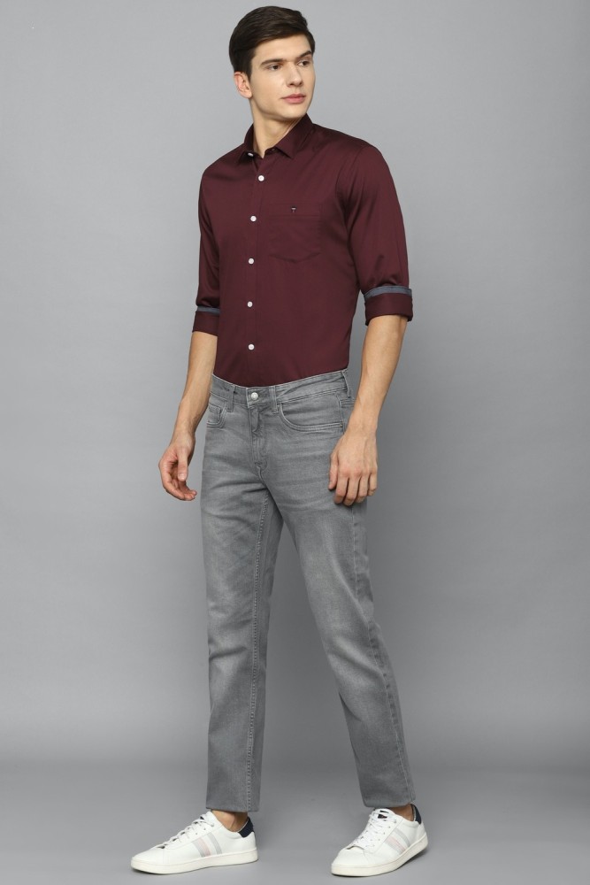 Louis Philippe Men's Solid Regular fit T-Shirt (LPKPMRGP938955_Red XL) :  : Clothing & Accessories
