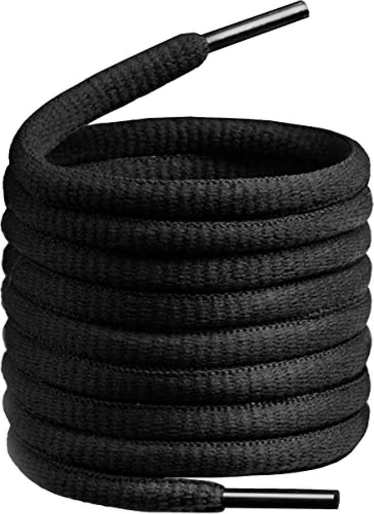 Black oval laces hotsell