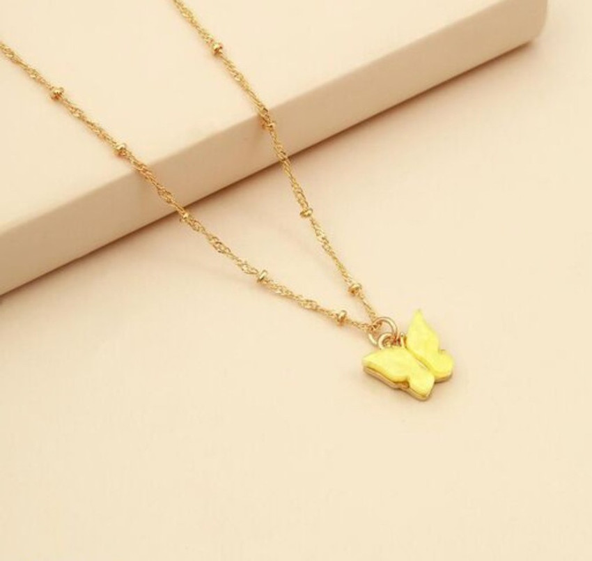 Yellow necklace online