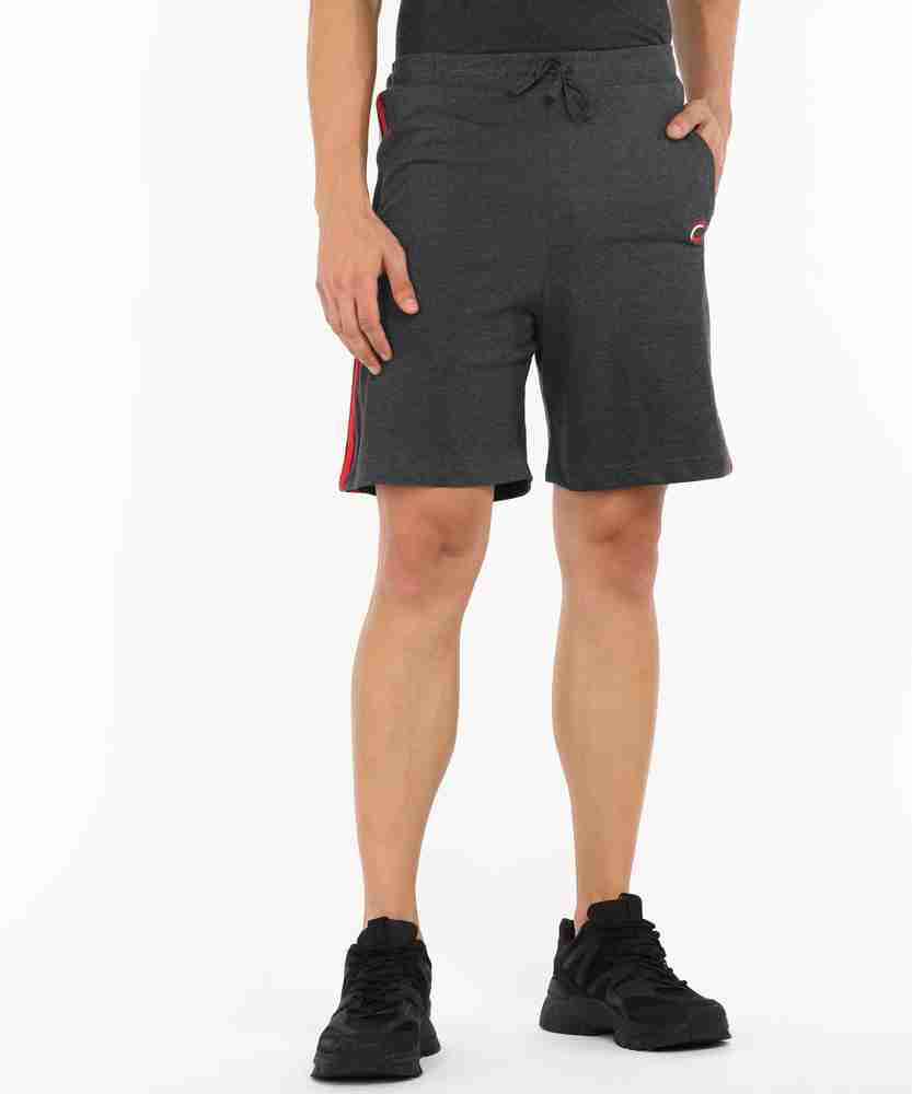 CHROMOZOME Solid Men Dark Grey Sports Shorts Buy CHROMOZOME