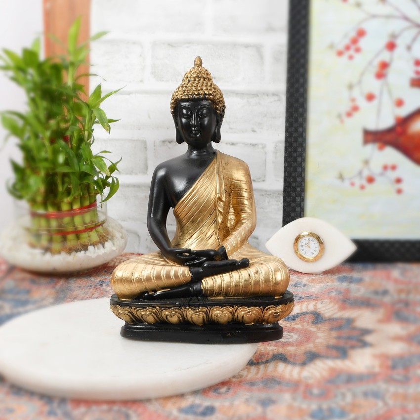 Serenity Buddha in Meditation Statue (Sky Blue) For Office Decor - Home  Garden House