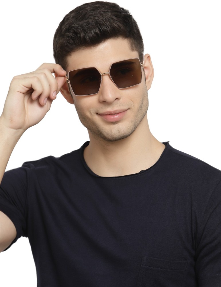 Buy Yourspex Retro Square Sunglasses Brown For Men & Women Online @ Best  Prices in India