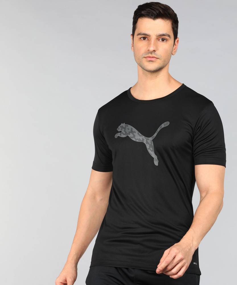 PUMA Solid Men V Neck Green T-Shirt - Buy PUMA Solid Men V Neck Green  T-Shirt Online at Best Prices in India