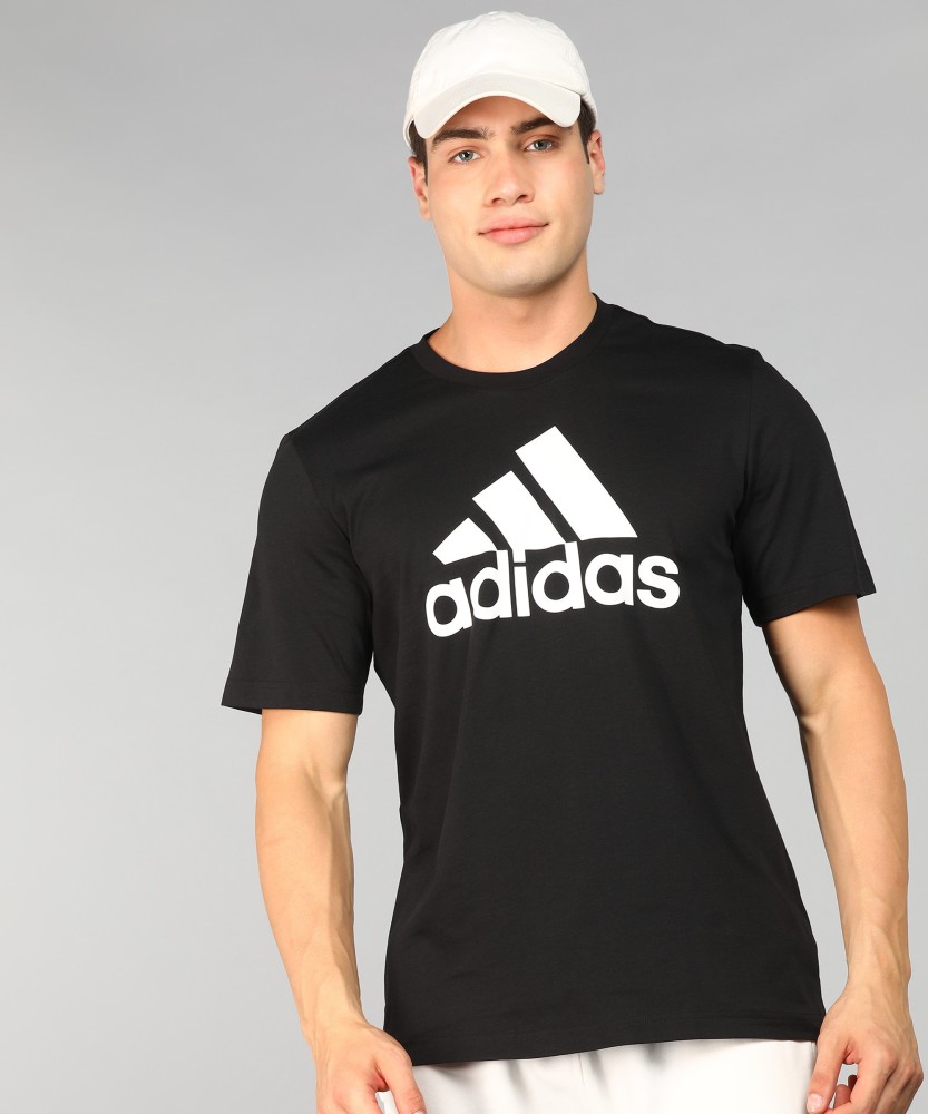 ADIDAS Typography Men Round Neck Black T Shirt Buy ADIDAS